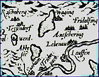 Ausschnitt aus einer historischen Landkarte