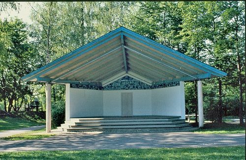 Der Pavillon im Achenpark wird häufig für Veranstaltungen genutzt.